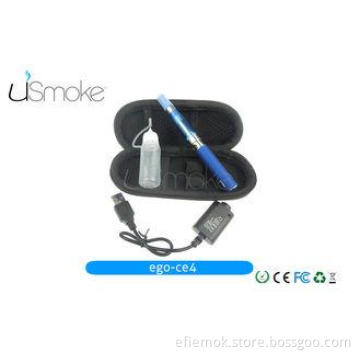 Blue SS E cigarette Ego Starter Kit CE4 Clearomizer 800 puf